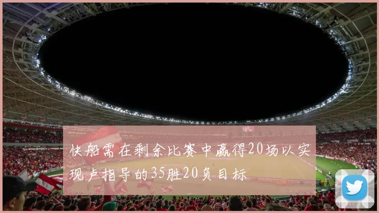 快船需在剩余比赛中赢得20场以实现卢指导的35胜20负目标