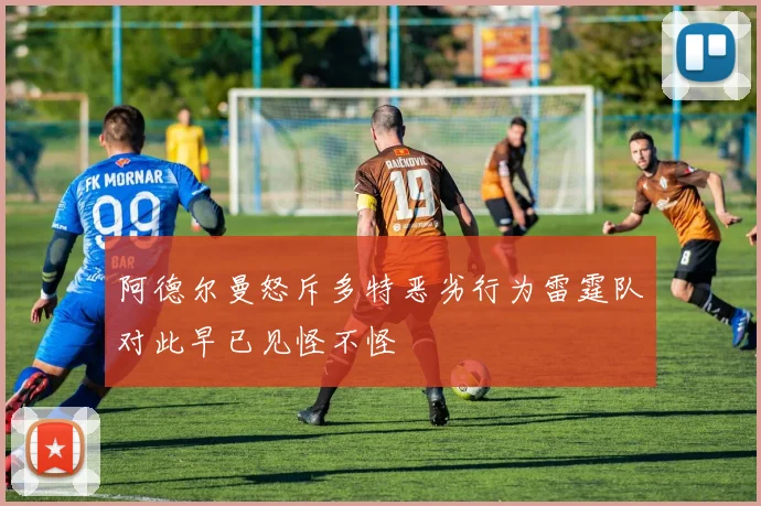 阿德尔曼怒斥多特恶劣行为雷霆队对此早已见怪不怪